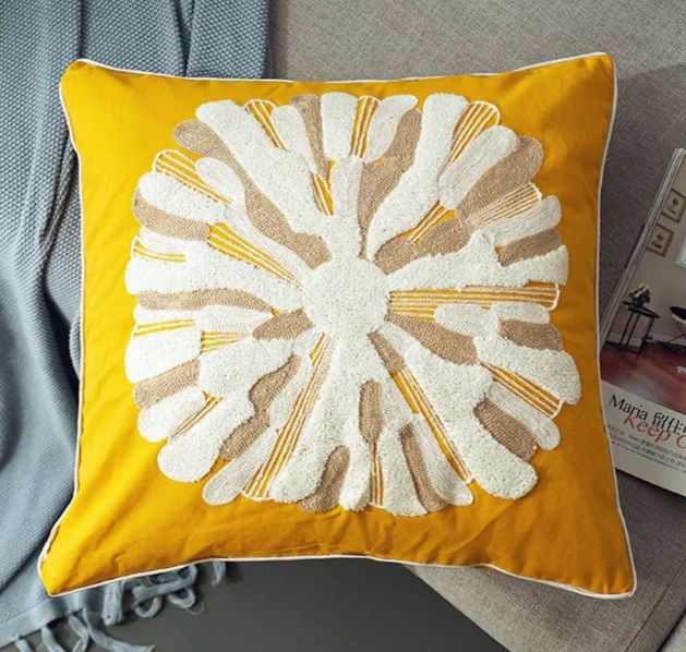 Embroidery cushion covers